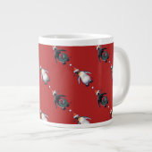 Penguin Weihnachten Jumbo-Tasse (Vorderseite Rechts)