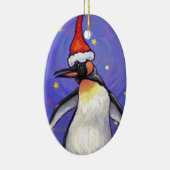 Penguin Weihnachten Keramikornament (Rechts)