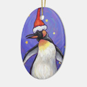 Penguin Weihnachten Keramikornament (Links)