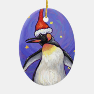 Penguin Weihnachten Keramikornament