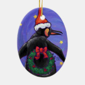Penguin Weihnachten Keramikornament (Hinten)