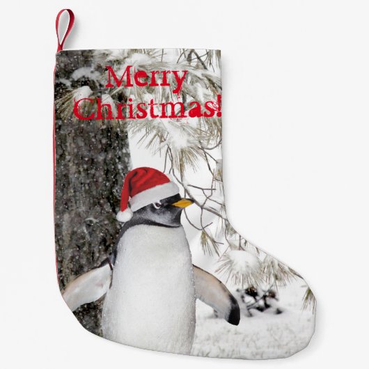 Penguin Weihnachten Kleiner Weihnachtsstrumpf (Vorderseite)