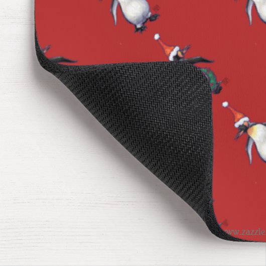 Penguin Weihnachten Mousepad (Ecke)