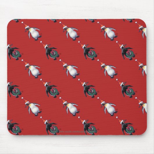 Penguin Weihnachten Mousepad (Vorne)