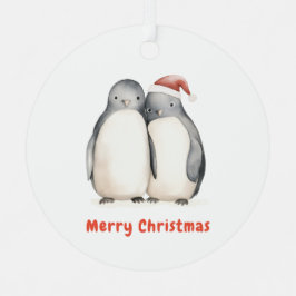 Penguin Weihnachten Ornament Aus Metall