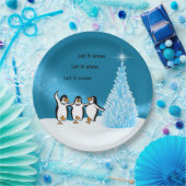 Penguin Weihnachten Pappteller (Party)