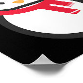 Penguin Weihnachten Poster (Ecke)