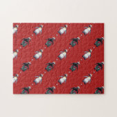 Penguin Weihnachten Puzzle (Horizontal)