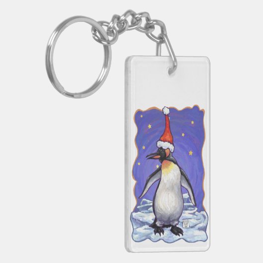 Penguin Weihnachten Schlüsselanhänger (Vorderseite links)