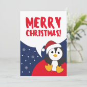 Penguin Weihnachten Schnee Winter Tiere Pinguine H (Stehend Vorderseite)