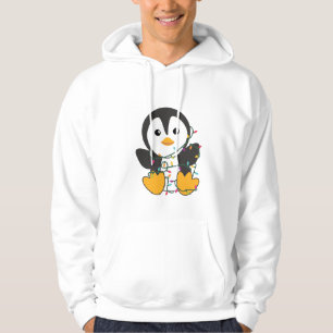 Penguin Weihnachten Schnee Winter Tiere Pinguine Hoodie
