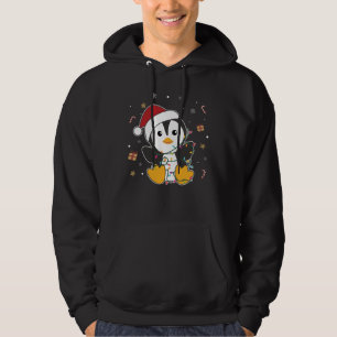 Penguin Weihnachten Schnee Winter Tiere Pinguine Hoodie