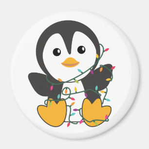 Penguin Weihnachten Schnee Winter Tiere Pinguine Magnet