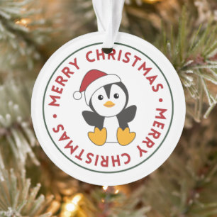 Penguin Weihnachten Schnee Winter Tiere Pinguine O Ornament