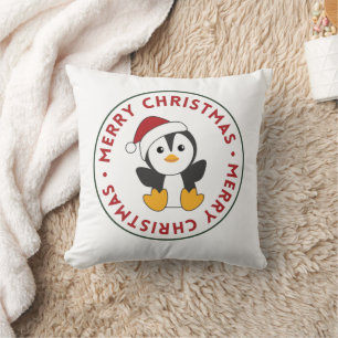 Penguin Weihnachten Schnee Winter Tiere Pinguine T Kissen