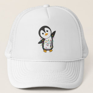 Penguin Weihnachten Schnee Winter Tiere Pinguine Truckerkappe