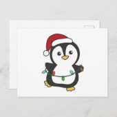 Penguin Weihnachten Winter Tiere Urlaub Penguines (Vorne/Hinten)
