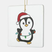 Penguin Weihnachten Winter Tiere Urlaub Penguines Keramikornament (Links)