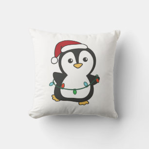 Penguin Weihnachten Winter Tiere Urlaub Penguines Kissen