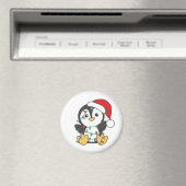 Penguin Weihnachten Winter Tiere Urlaub Penguines Magnet (In Situ (Geschirrspüler))