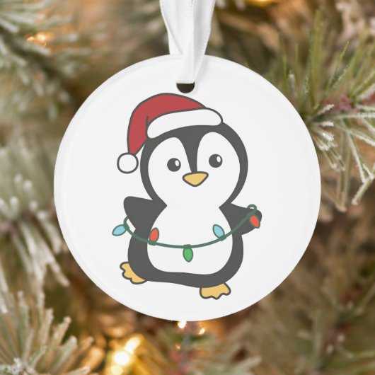 Penguin Weihnachten Winter Tiere Urlaub Penguines Ornament (Baum)