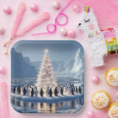 Penguin Weihnachts-Party Pappteller (Party)