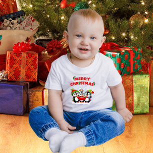 Penguin Weihnachts-Shirt Pinguin Baby Bodysuit Strampler