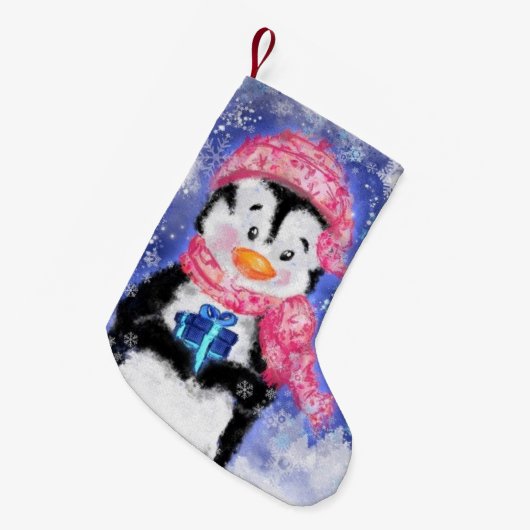 Penguin Weihnachts-Strumpf Kleiner Weihnachtsstrumpf (Vorderansicht (hängend))