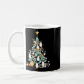 Penguin Weihnachts-Tag Ice Bird Tier Weihnachtsman Kaffeetasse (Links)