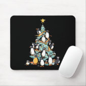 Penguin Weihnachts-Tag Ice Bird Tier Weihnachtsman Mousepad (Mit Mouse)