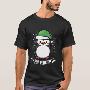 Penguin Weihnachts-Tag Ice Bird Tier Weihnachtsman T-Shirt