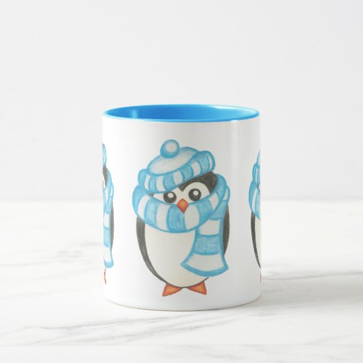 Penguin Weihnachts-Tasse Tasse (Zentrum)