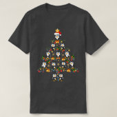 Penguin Weihnachtsbaum Frohe WeihnachtsWeihnachten T-Shirt (Design vorne)