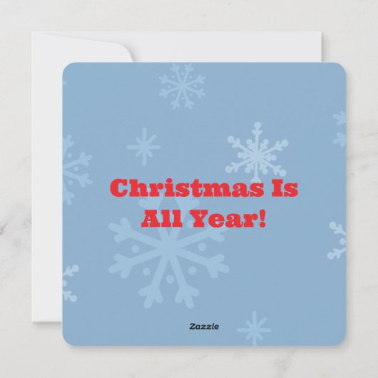 Penguin Weihnachtskarte Feiertagskarte (Rückseite)