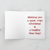 Penguin Weihnachtsparadies Feiertagskarte (Innenseite)