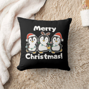 Penguin Weihnachtstiere Niedliche Pinguine Kissen