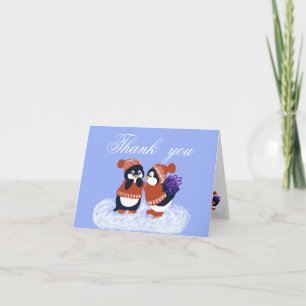 Penguin Winter Geburtstag Baby Dusche Dankeskarte