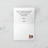 Penguin Winter Geburtstag Baby Dusche Dankeskarte (Innenseite)