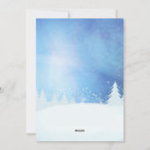 Penguin Winter Greetings Feiertagskarte (Rückseite)