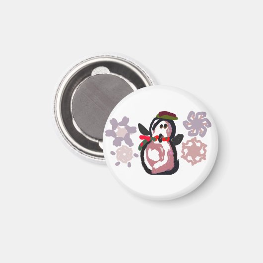 Penguin Winter Magnet (Vorderseite/Rückseite)