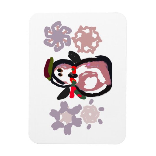 Penguin Winter  Magnet (Vertikal)