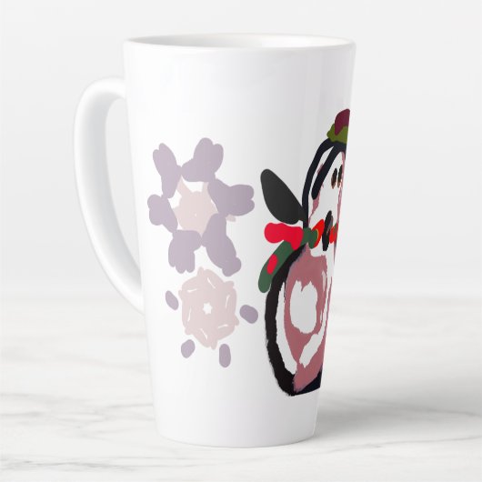 Penguin Winter  Milchtasse (Linke Ecke)