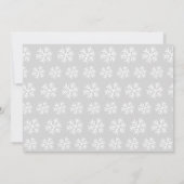 Penguin Winter ONEderland Einladungen zum Geburtst (Rückseite)