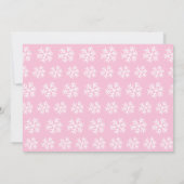 Penguin Winter ONEderland Einladungen zum Geburtst (Rückseite)