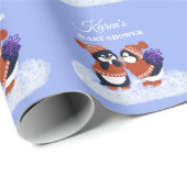 Penguin Winter Snow Birthday Baby Duft Geschenk Geschenkpapier (Rolleneckpunkt)