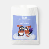 Penguin Winter Snow Birthday Baby Duft Geschenk Geschenktütchen (Vorderseite)