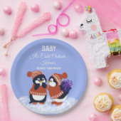 Penguin Winter Snow Birthday Baby Shower Cold  Pappteller (Party)
