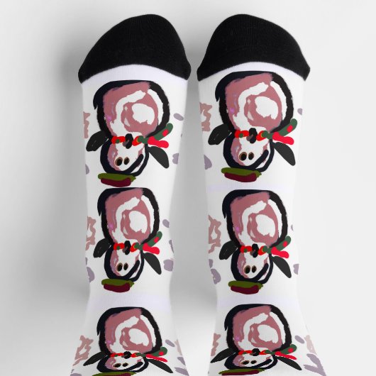 Penguin Winter  Socken (Oben)