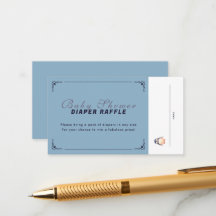 Penguin Winter Wonderland Raffle Ticket - Blau