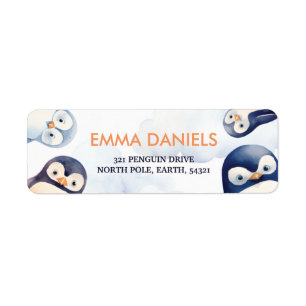 Penguin Winter Wonderland Rücksendeadresse